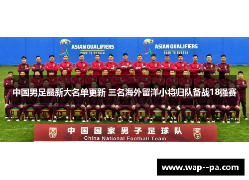 中国男足最新大名单更新 三名海外留洋小将归队备战18强赛